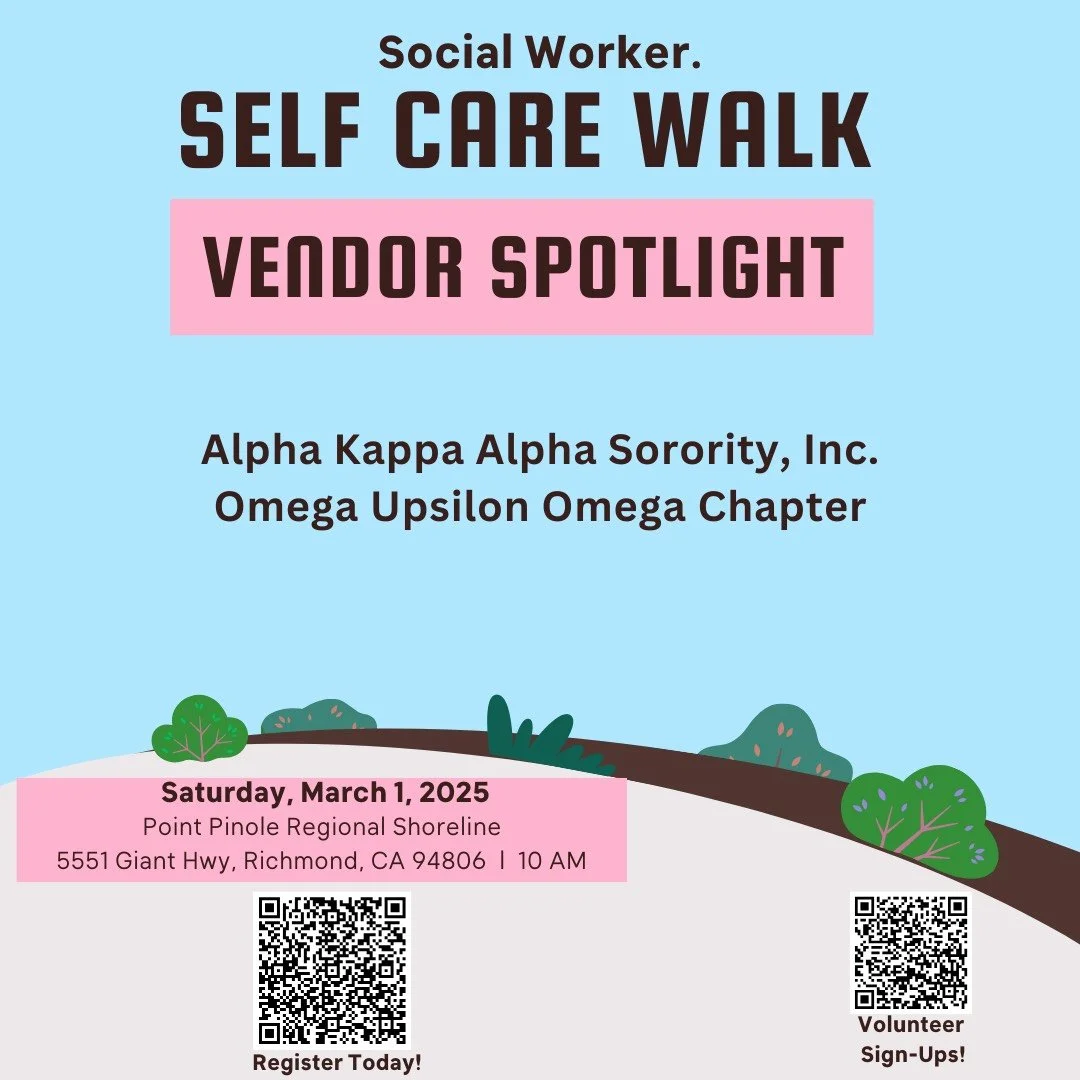 We are thrilled to announce that the Empower Our Families Committee of Omega Upsilon Omega Chapter, Alpha Kappa Alpha Sorority, Inc. will be a proud vendor at the 2nd Annual Social Worker. Self-Care Walk! 🌟

📅 Date: Saturday, March 1, 2025
🕙 Time: