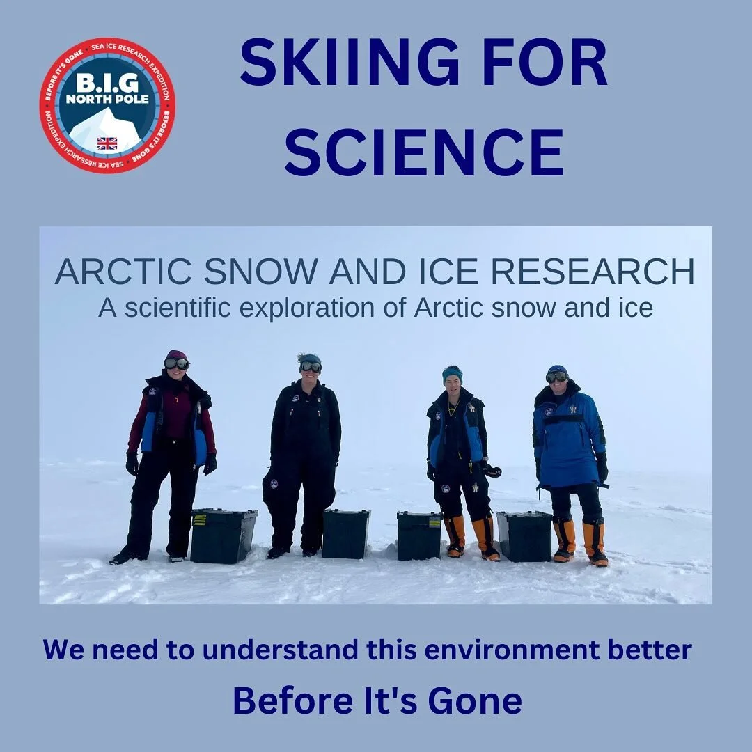 B.I.G North Pole expedition is a scientific exploration of Arctic snow and ice.
This expedition is taking place because we still need to understand this environment better before it&rsquo;s gone.
In January, we&rsquo;re going to take you on scientifi