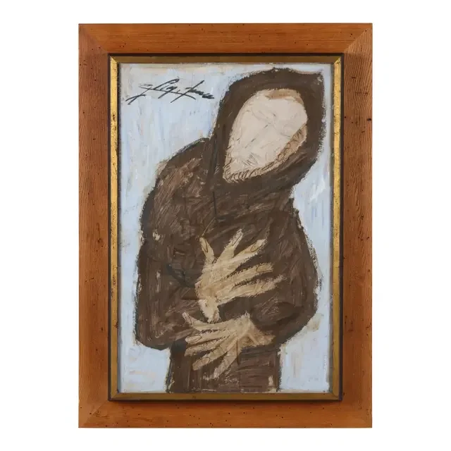 Jesús Reyes Ferreira, Con Las Manos Vacías Painting, Framed