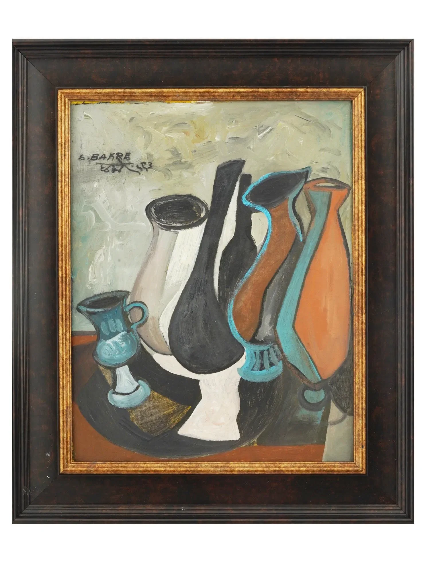 Sadanand K. Bakre Indian, 1920 - 2007) 
Oil on canvas laid on paperboard, Untitled