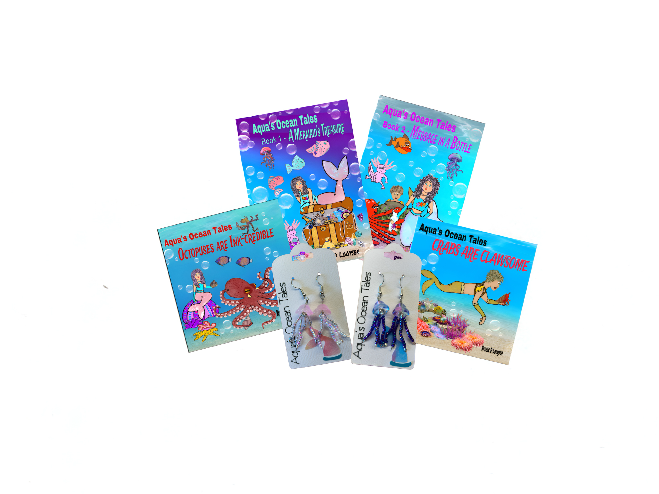 Book + Jellyfish earrings