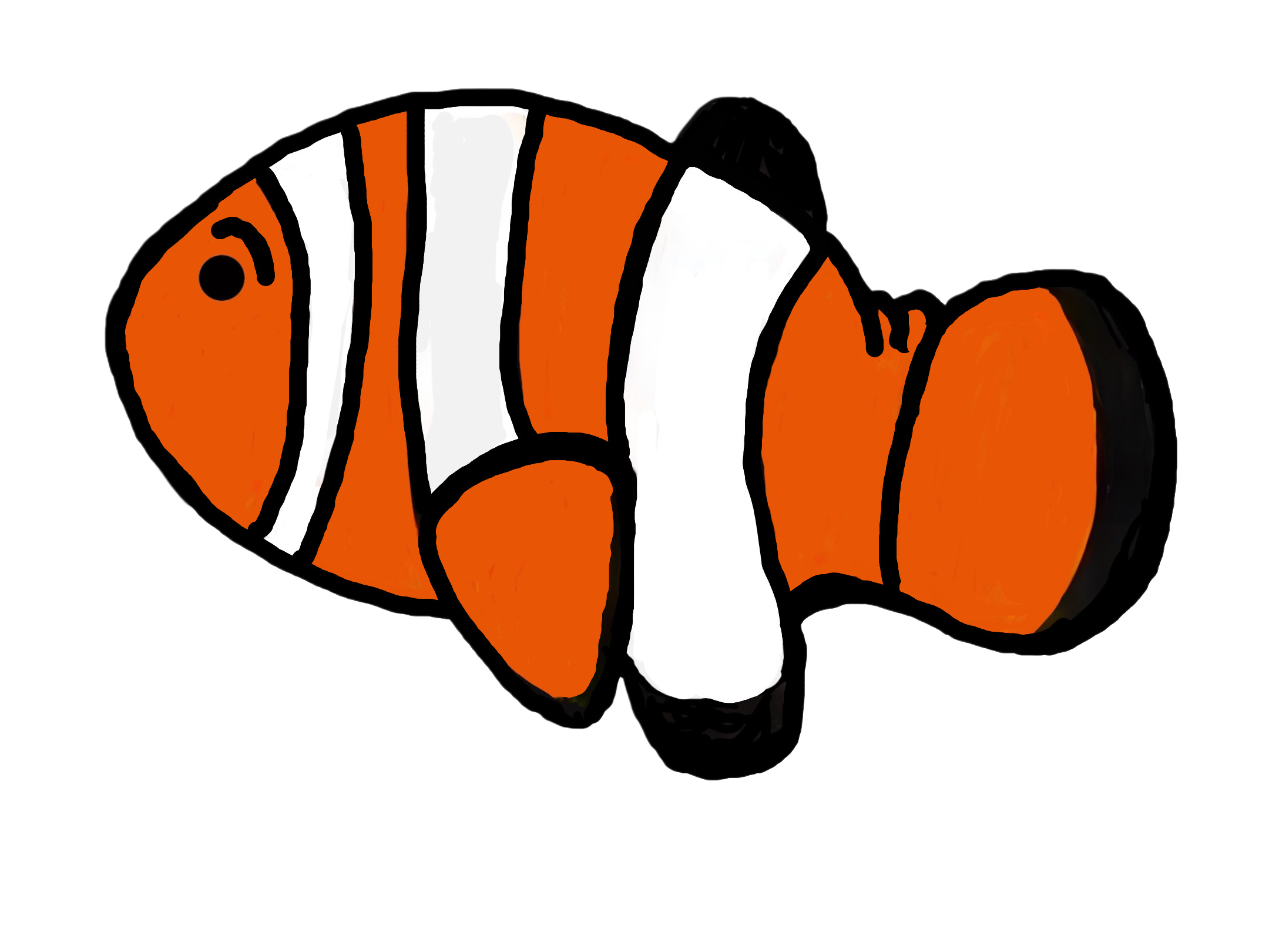 Cartoon of a clownfish