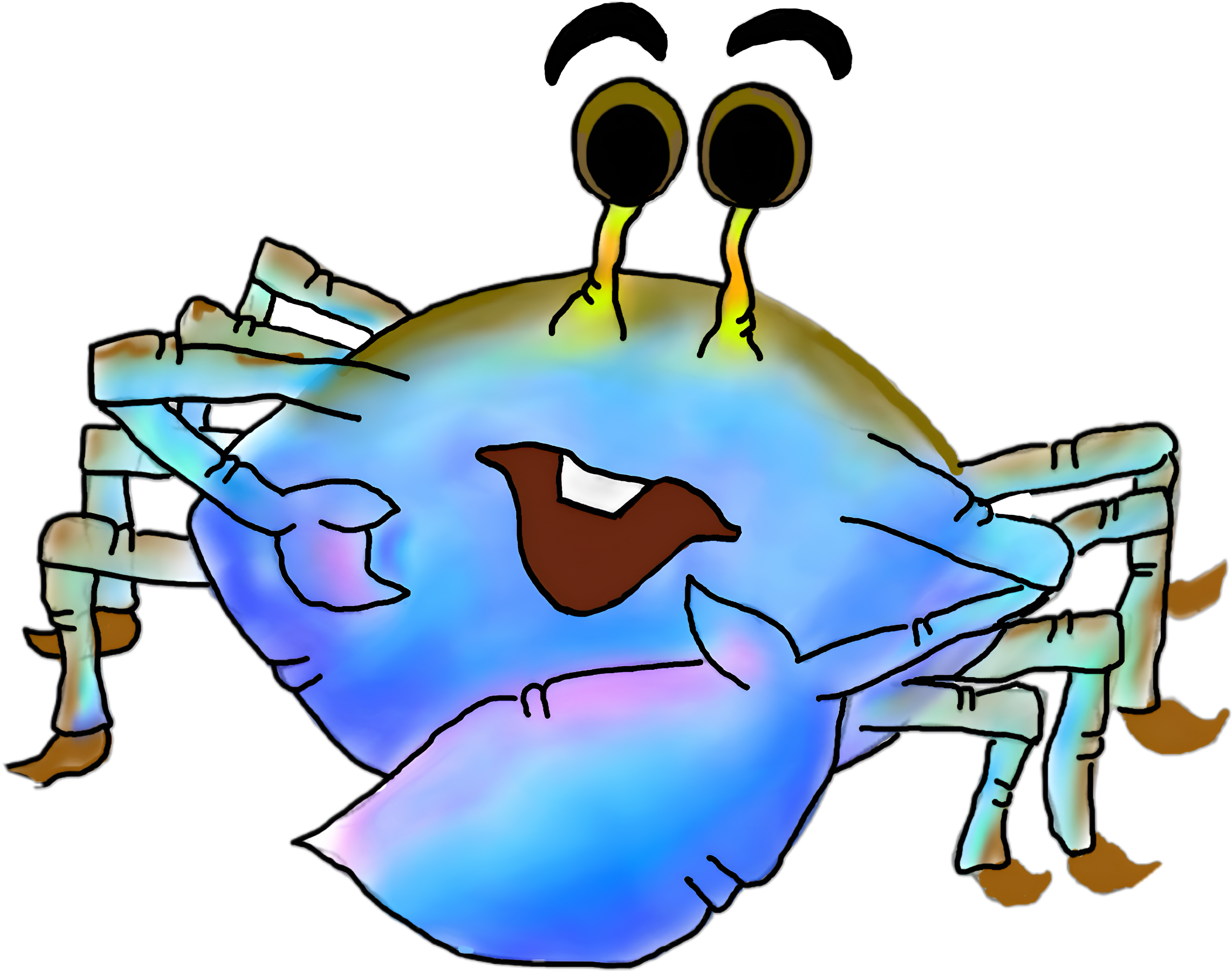 Cartoon of a fiddler crab