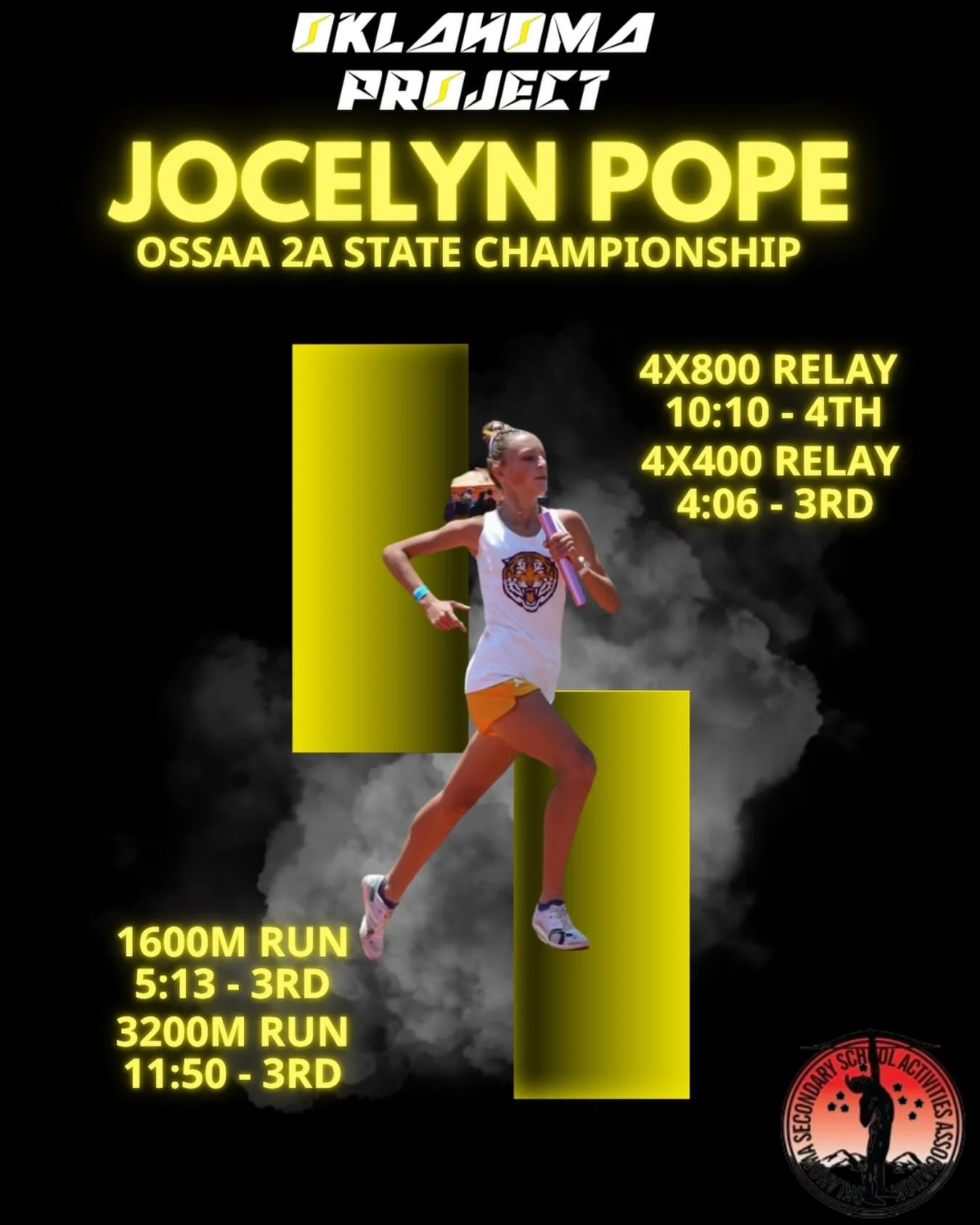 Jocelyn helped her team win a state team title this weekend! 
Good experience at the state meet with good runners to get pushed to run fast times. 
⚡️
Along the way she was able to break Laverne&rsquo;s school record by  10 seconds in the 1600m run! 