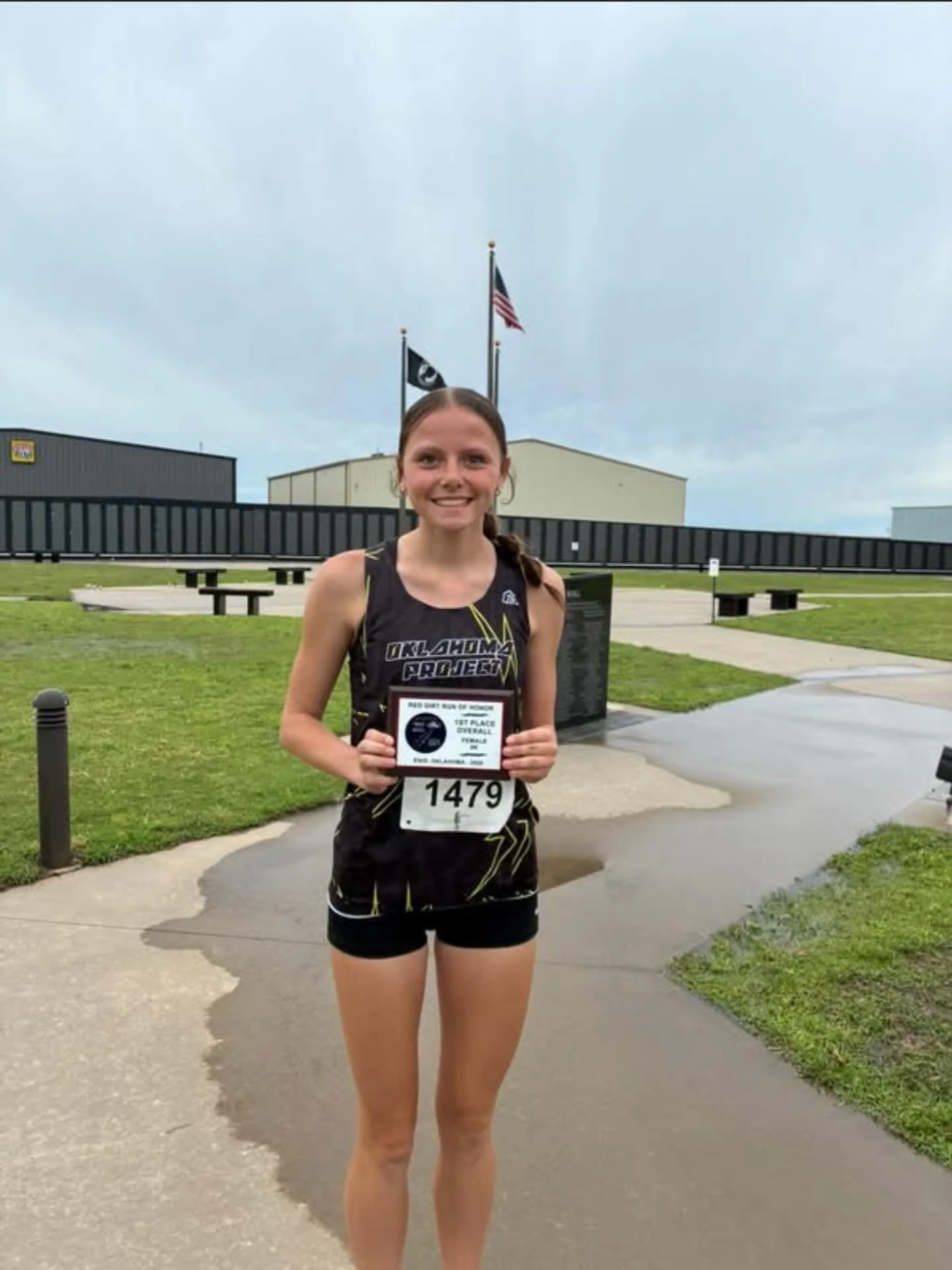 Welcome Mikenley Hellman to OK Project! 
⚡️
Finishing off her freshman year from Waukomis high school by getting the opportunity to run at the state track meet 2 weeks ago! 
⚡️
She ran a local 5k in Enid yesterday rocking the new OKPJT singlet! She w