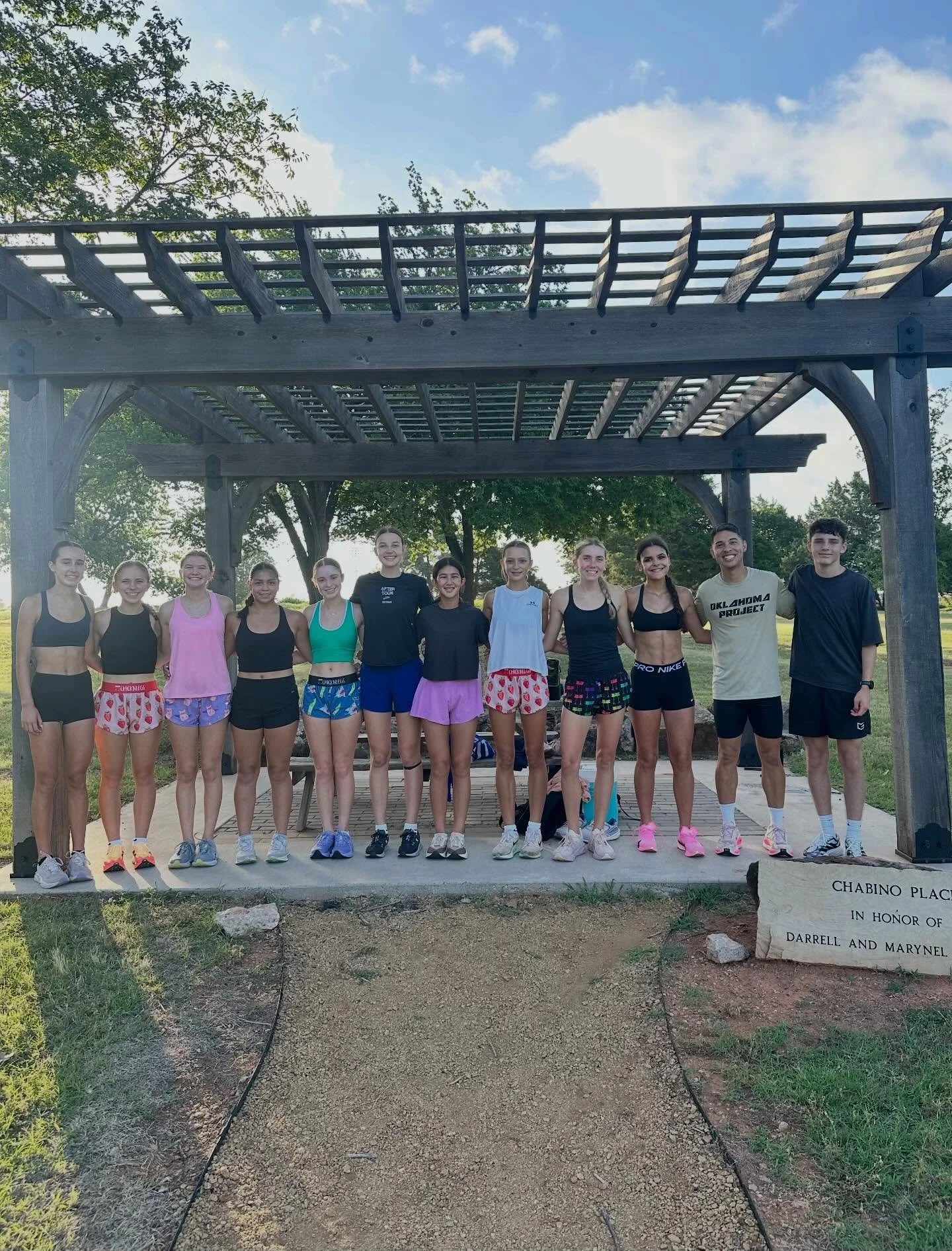 Oklahoma Project workout on a very warm &amp; soupy Tuesday morning. 
⚡️
Schools represented today: 
Laverne 
Forgan
Norman North 
Norman High 
Choctaw 
Yukon 
Washington 
Edmond Santa Fe 
Edmond Memorial