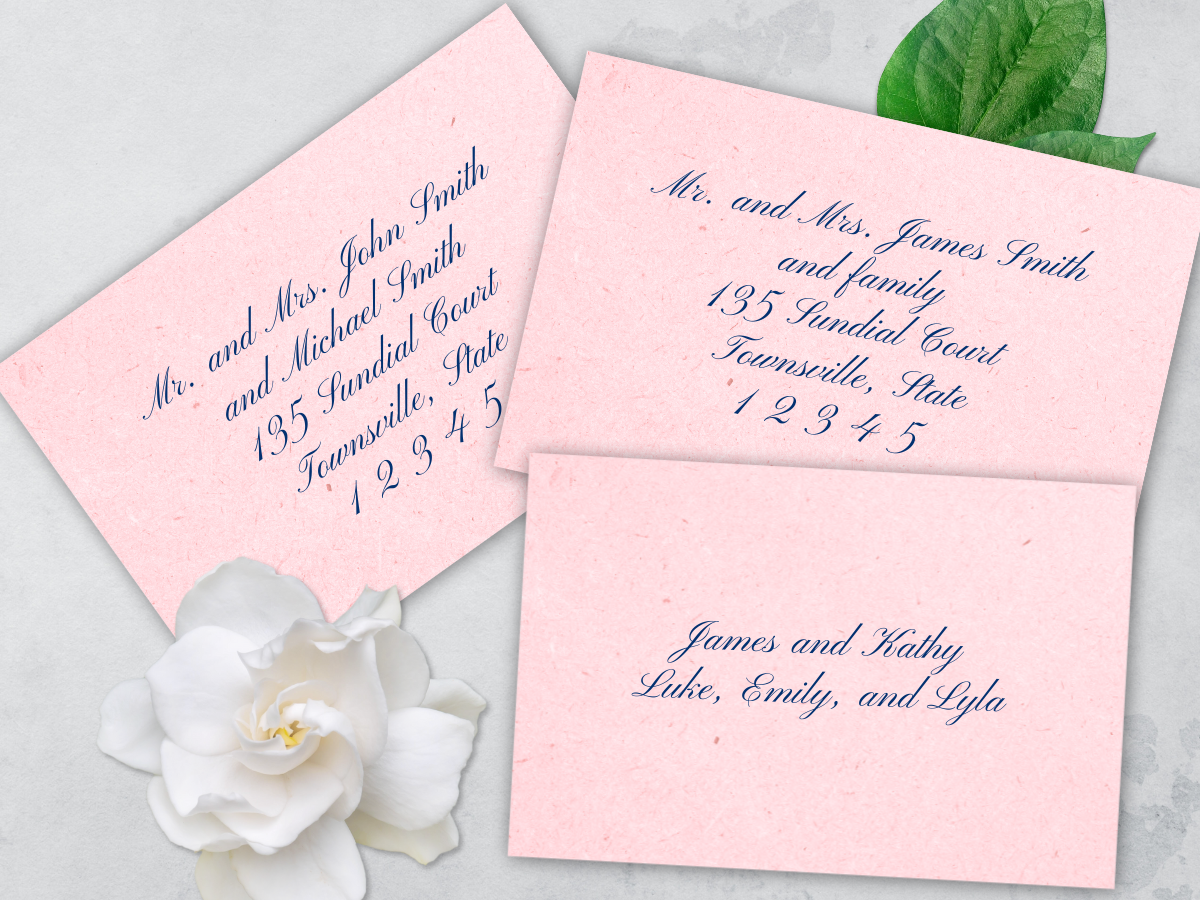 Addressing Invites How to Address Wedding Invitations — Minty Bee Designs