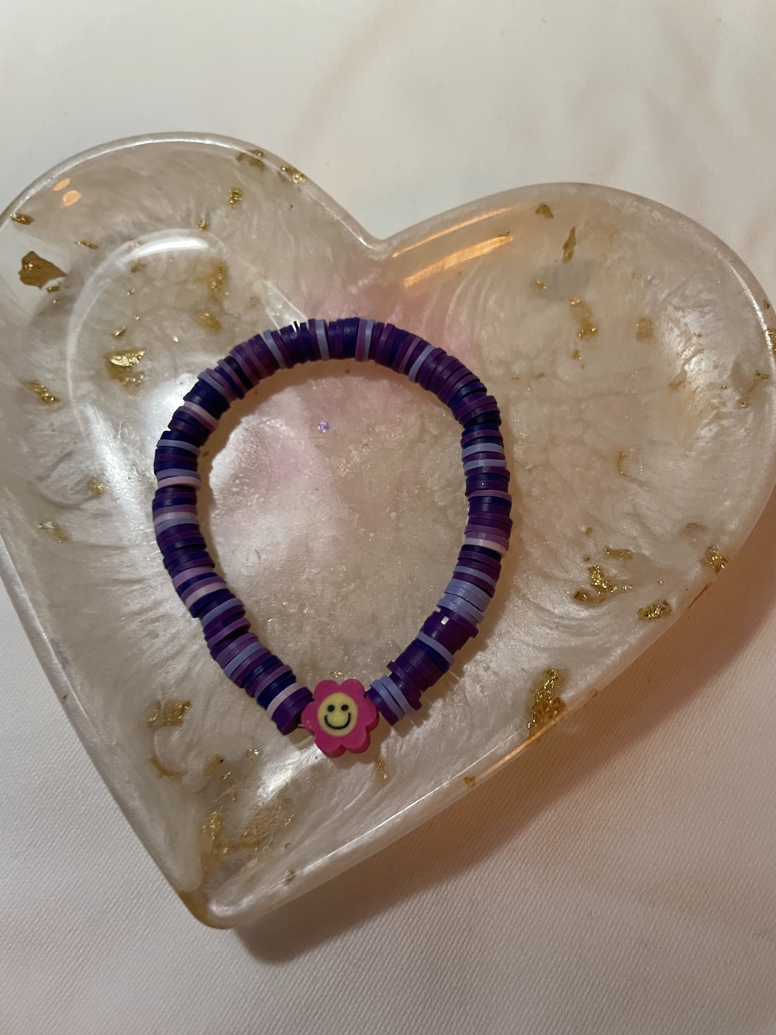 violettes Blumen armband