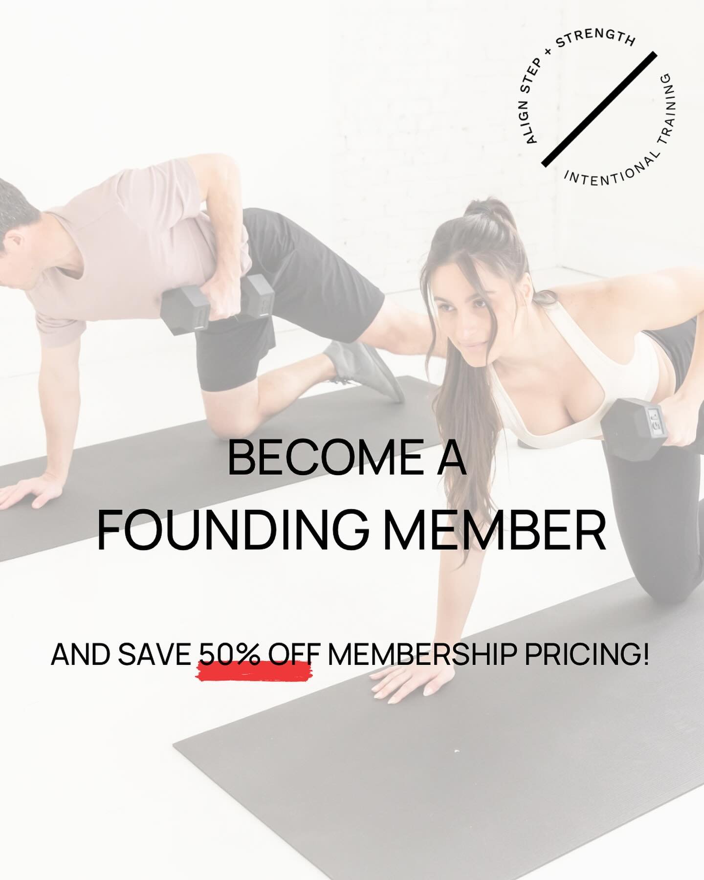 Let&rsquo;s do this!! Stairmaster, Strength Training and Hot Yoga!
ALIGN is opening next month, and as the final touches are being added to the studio, we just couldn&rsquo;t wait to share our INSANELY GOOD Founding Membership pricing with you!  Thes