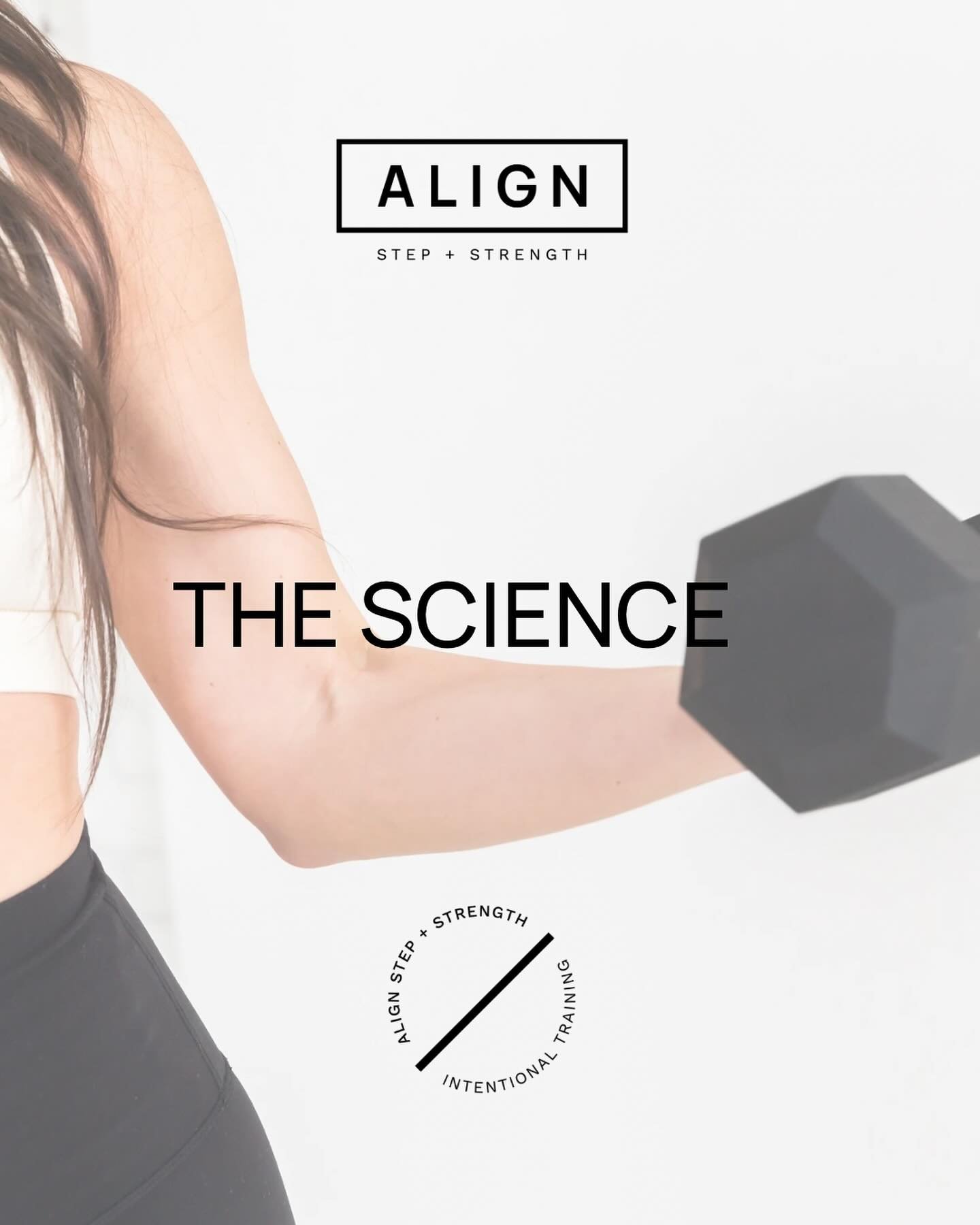 At ALIGN you&rsquo;re not just working out, you&rsquo;re learning THE WHY. Our muscle group focused Step + Strength classes are programmed to give you the most effective workouts, while empowering you to reach your goals. 
We are a Stairmaster and St