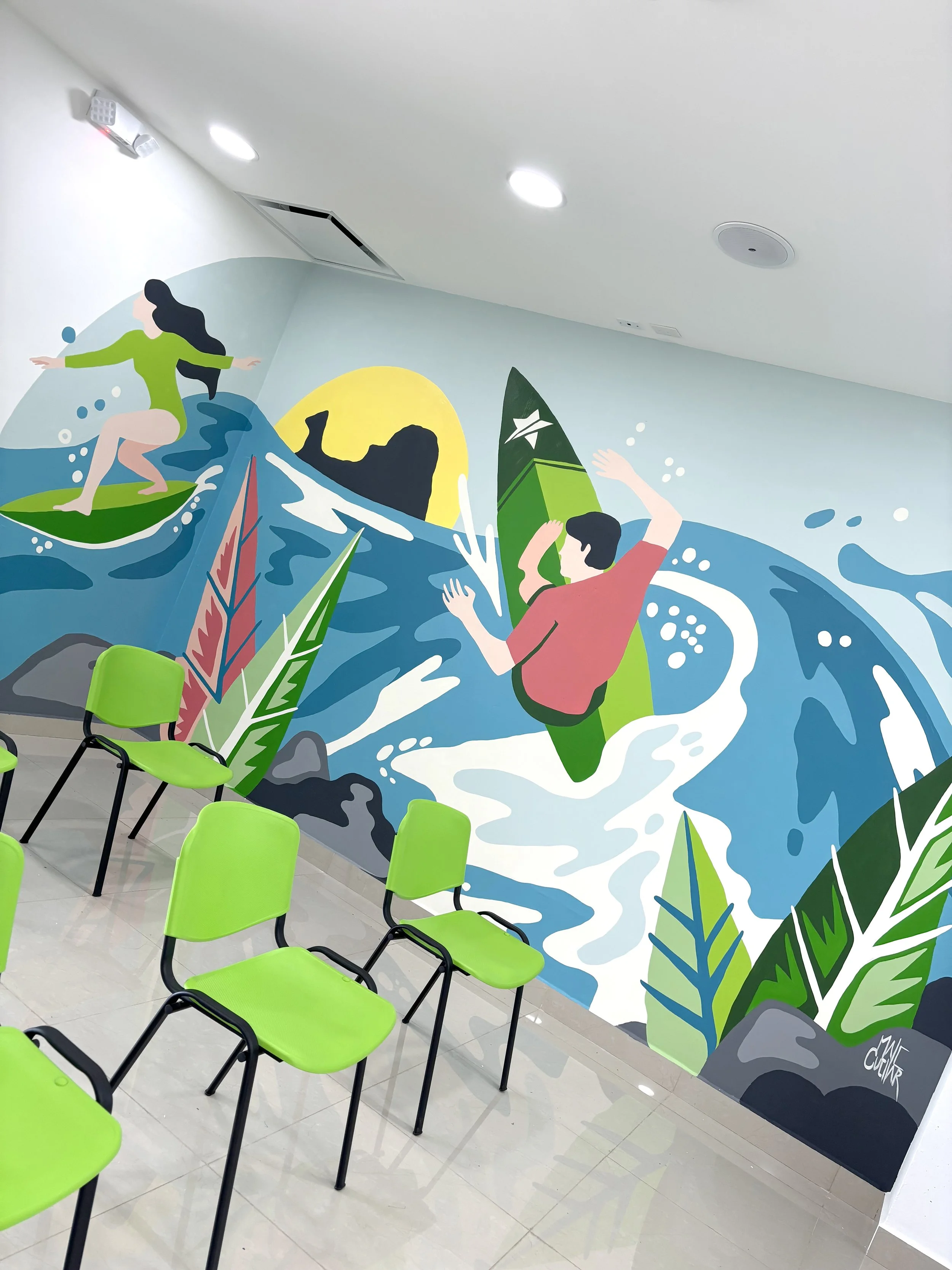 Mural Banco Promerica - La Libertad