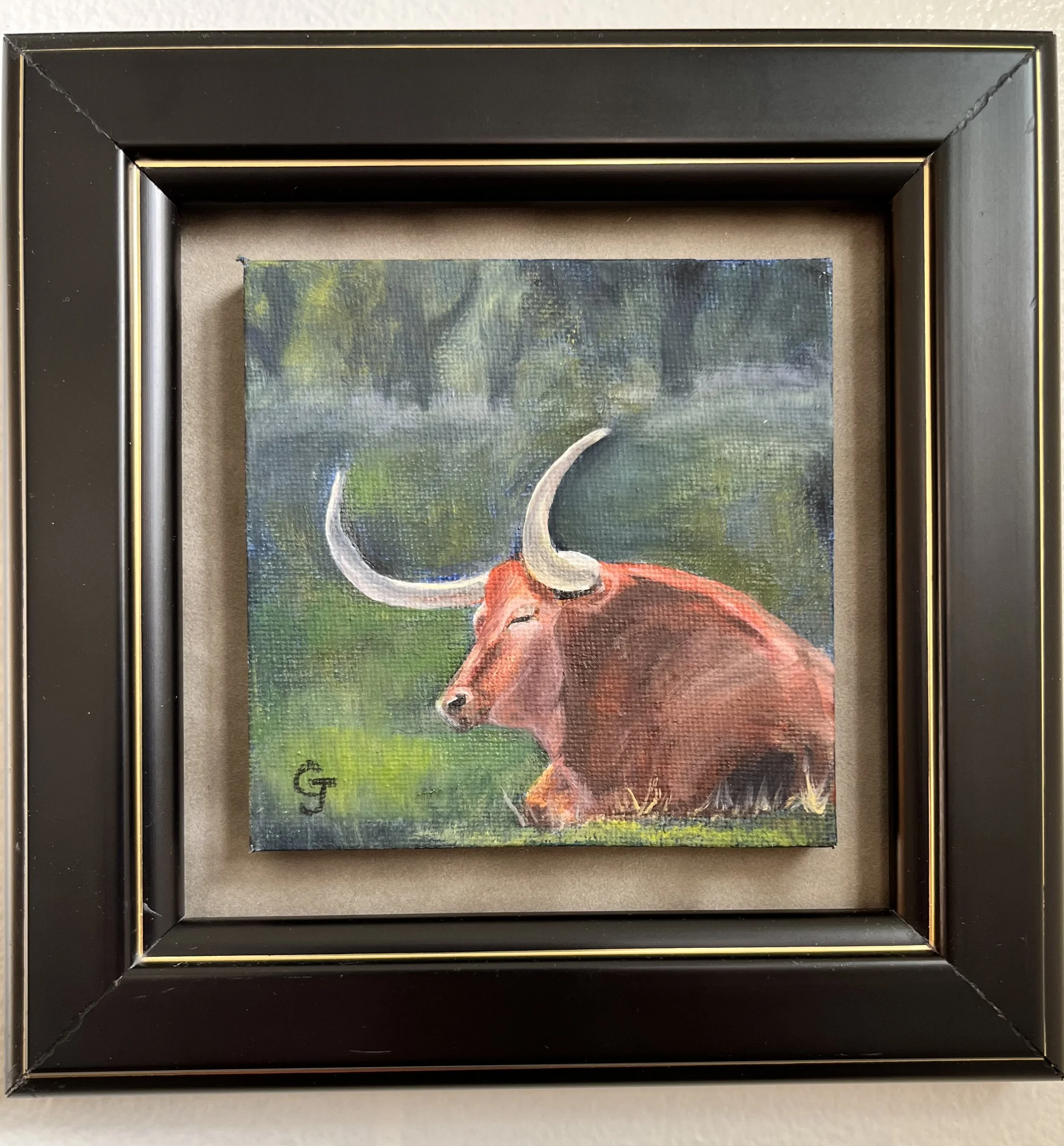 Napping Longhorn 4x4” plus frame $120