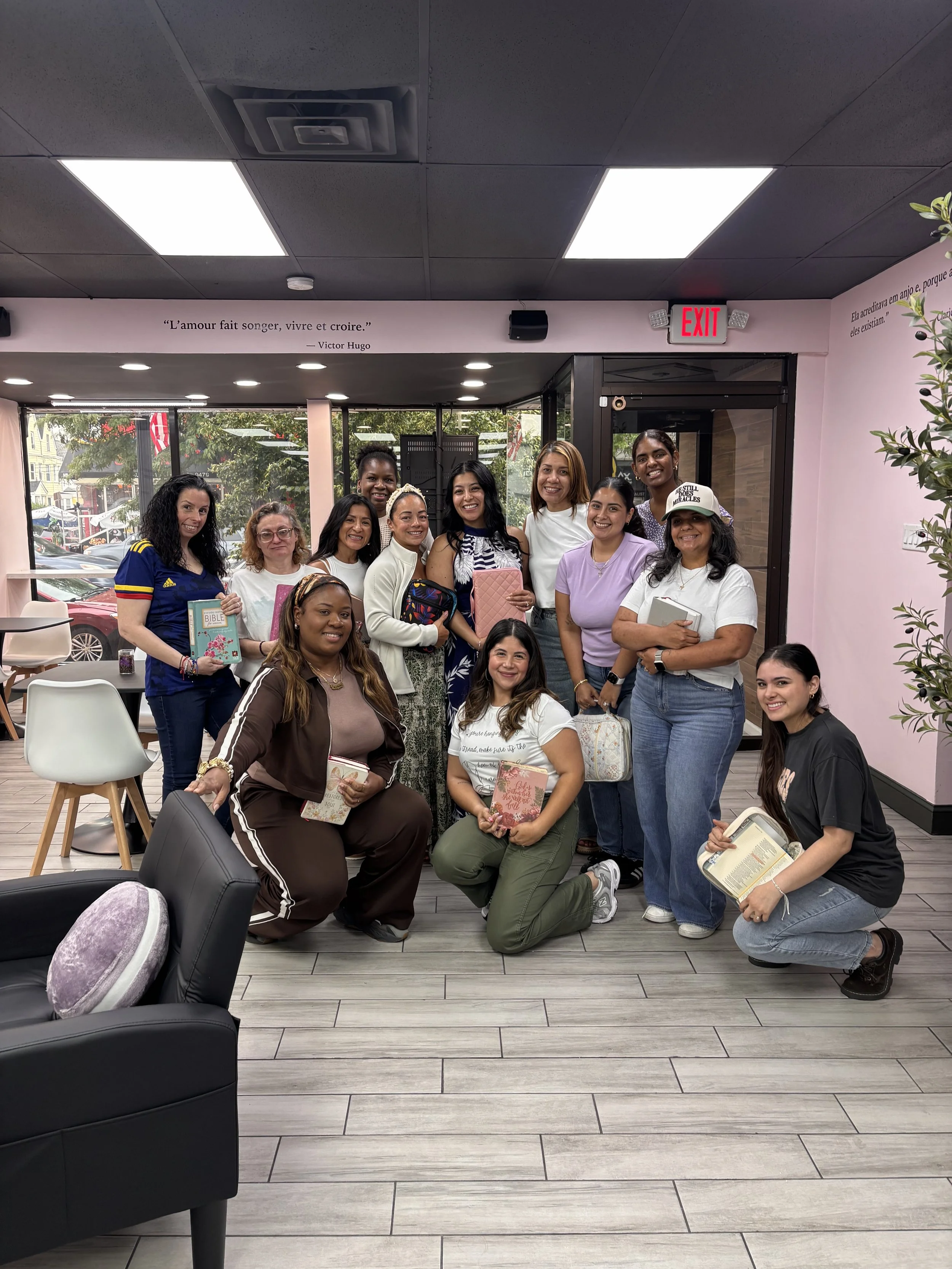 June gathering at Romance Cafe studying the book of Daniel!