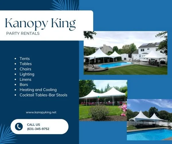 The time is now to start planning those outdoor events. Spring and Sumer will be here before you know it.  Give us a call and let us make your next event a success!  631-345-9752