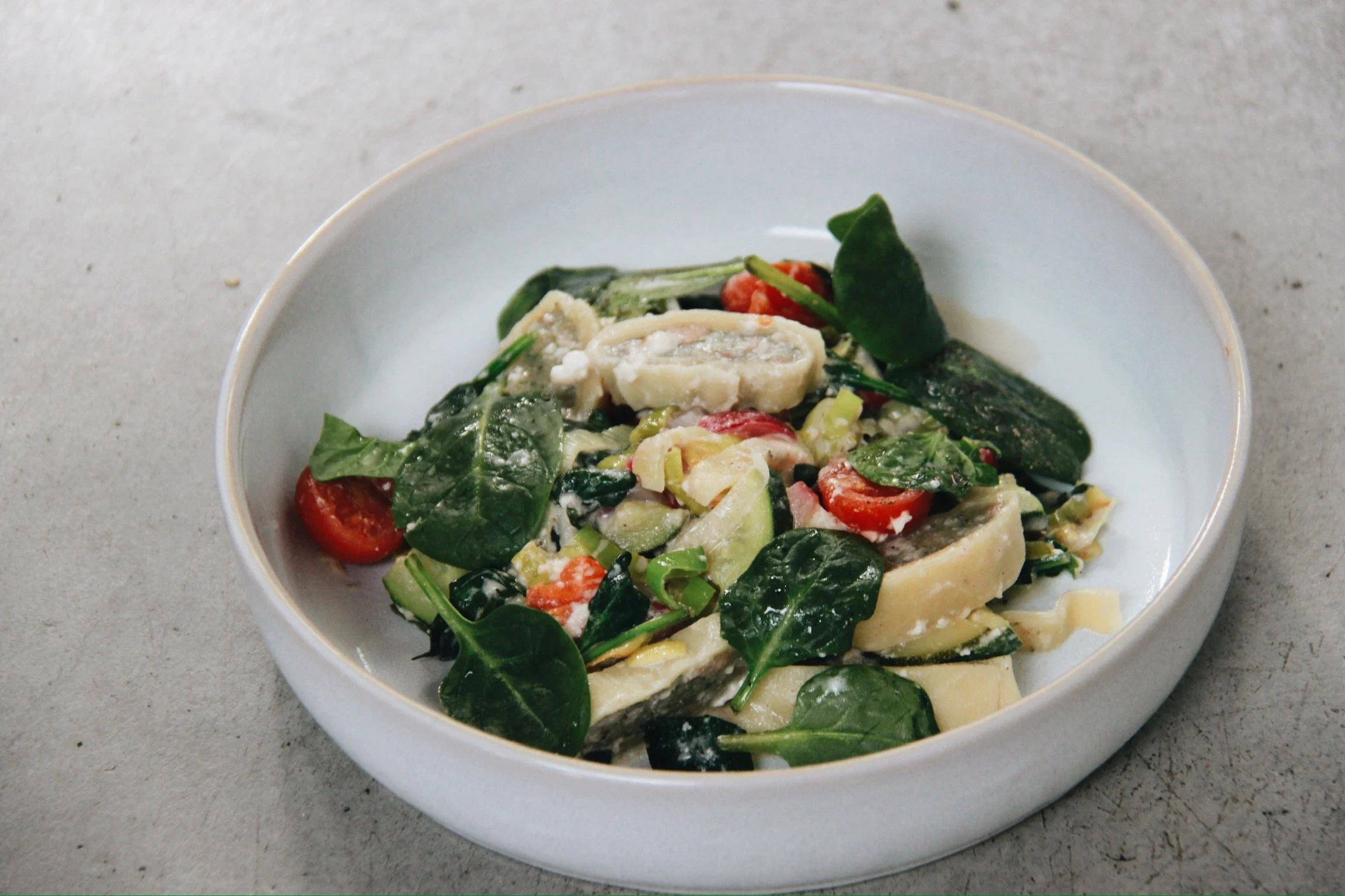 Maultaschen Gemüse Pfanne 