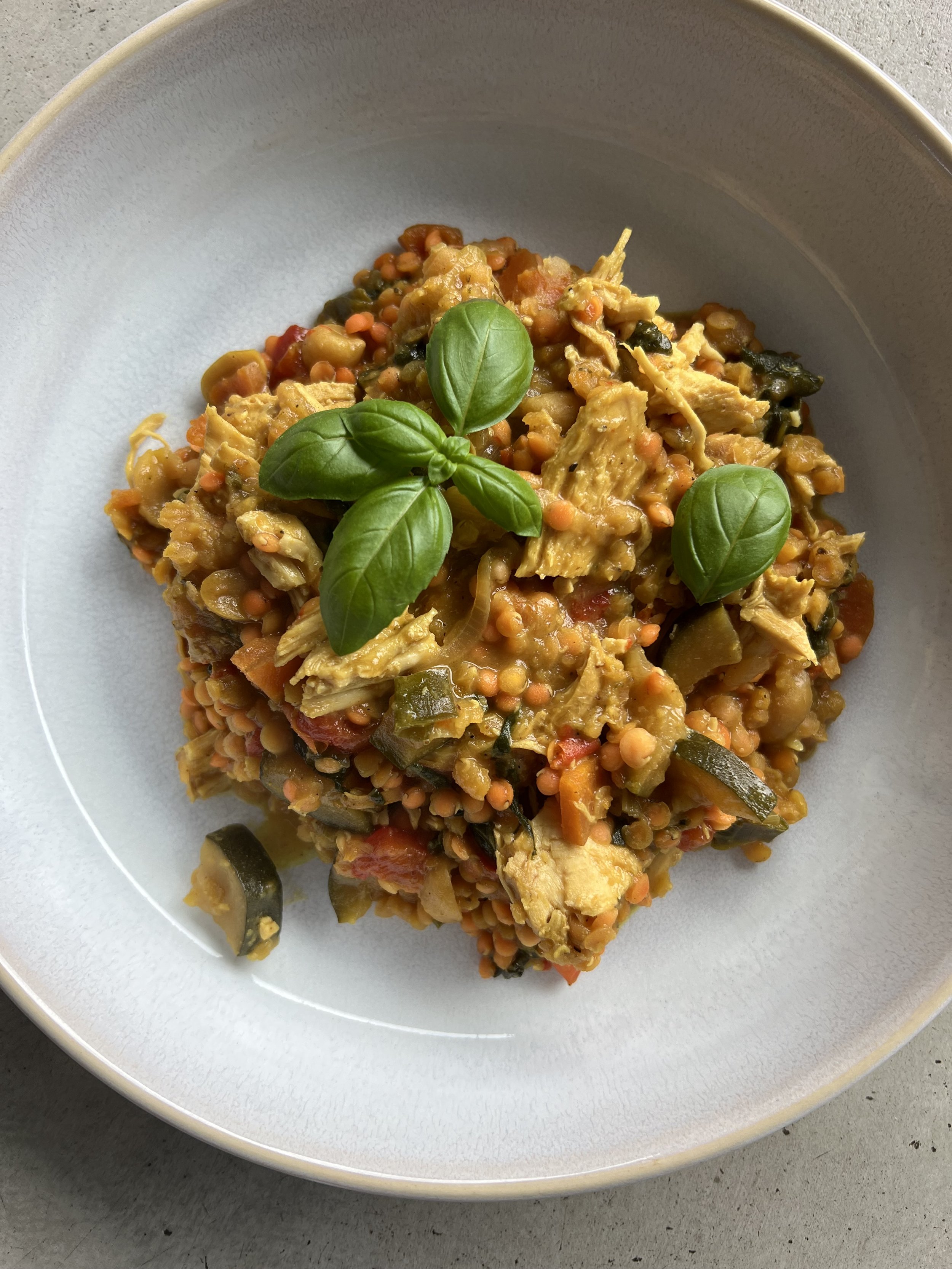 Linsen-Hühnchen-Curry