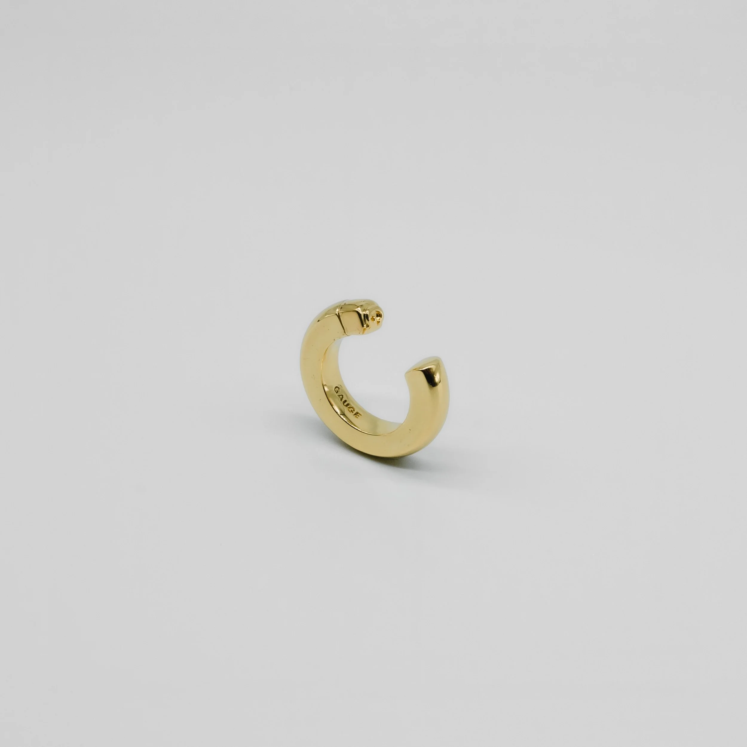 Different finishes, one signature look: The Circular Screw Ring in 925 Sterling Silver, 14k Gold Plated, with or without sparkling zircons.