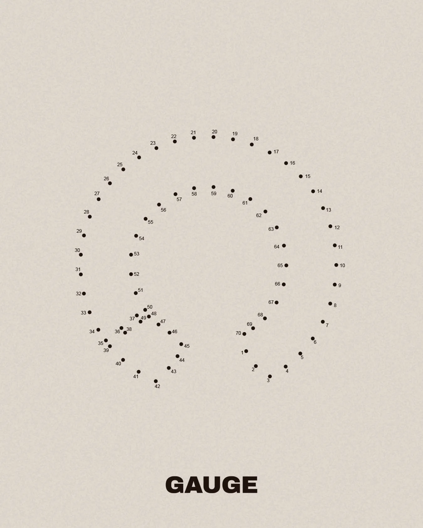 The art of detail, reimagined. Discover the Circular Screw Ring through a connect-the-dots illustration, where each numbered point gradually reveals the ring&rsquo;s distinctive lines and silhouette. A creative moment celebrating design, and precisio