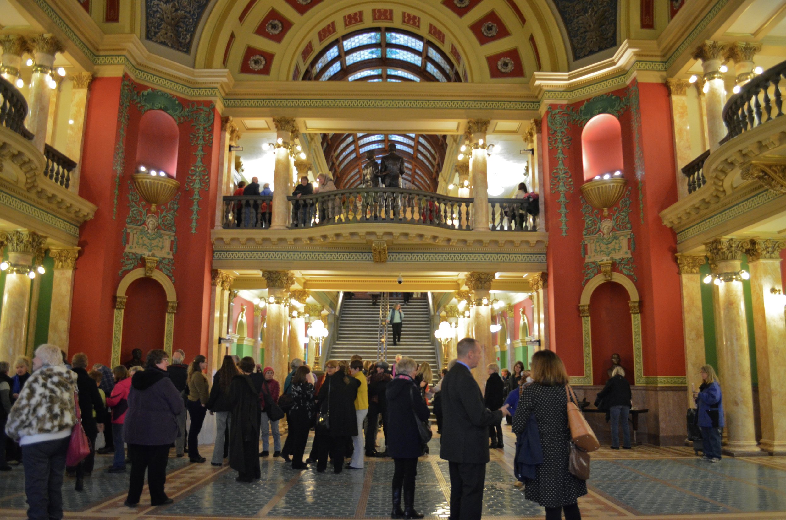Montana State House grand stair hall