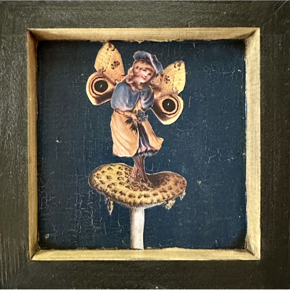 Pensive Pixie on a Mushroom