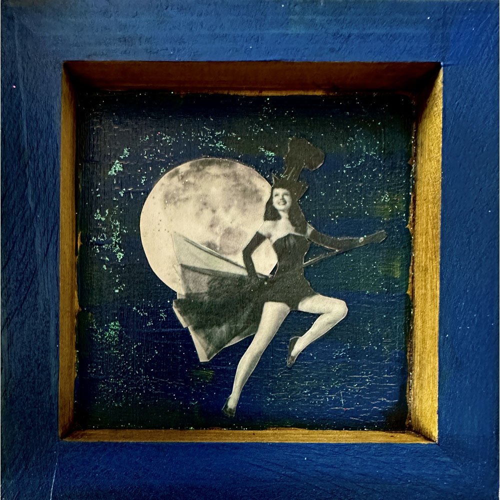 The Flying Pin-Up Witch