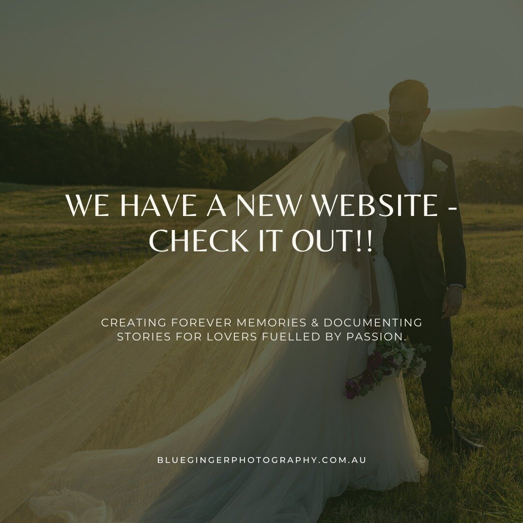 We'd love to know what you think about our new website!  Check it out at www.bluegingerphotography.com.au⁠
⁠
Leave us a comment below 👇 😁