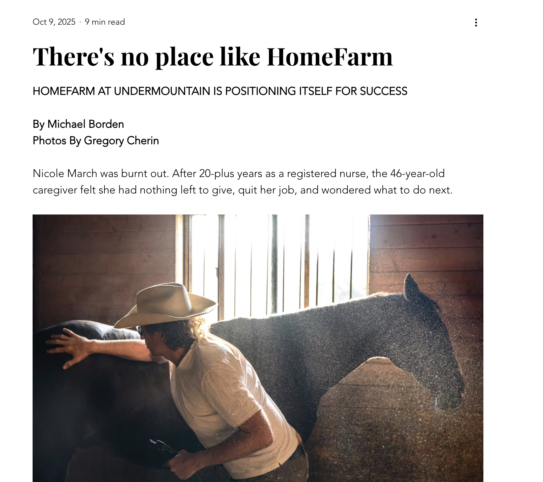 There’s No Place Like HomeFarm