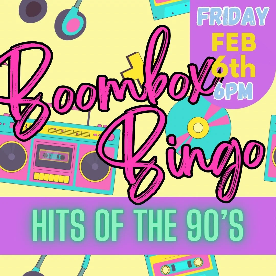 WCDC BoomBox Bingo is here this Friday and we&rsquo;re bringing those 90s bangers back to life! 💿 

Britney, Backstreet, Spice Girls, Nirvana, and that one song you definitely still know every word to! We play the hits, you mark them off, sip a cock