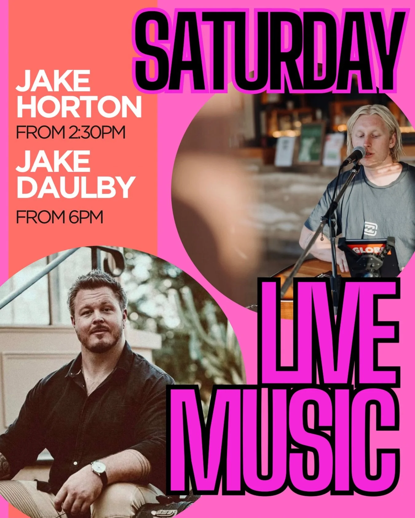 Easter Saturday at WCDC is looking to be full to the brim with good times and suspiciously like a Jake convention 🐣

Jake Horton kicks things off from 2:30, then Jake Daulby takes over from 6. Two Jakes, back-to-back&hellip; we&rsquo;re not asking q