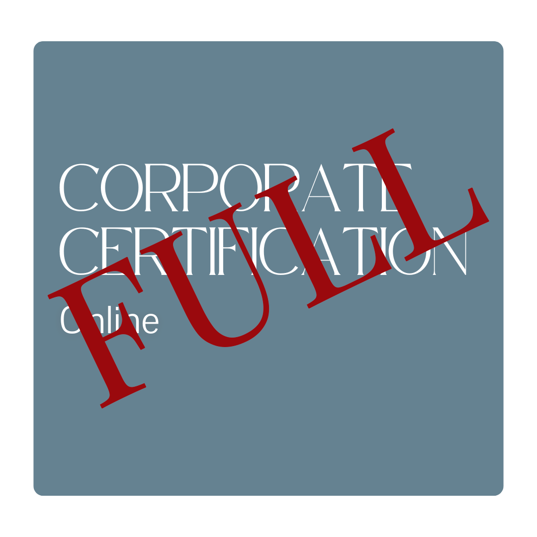 Corporate Certification (Online) (Copy)