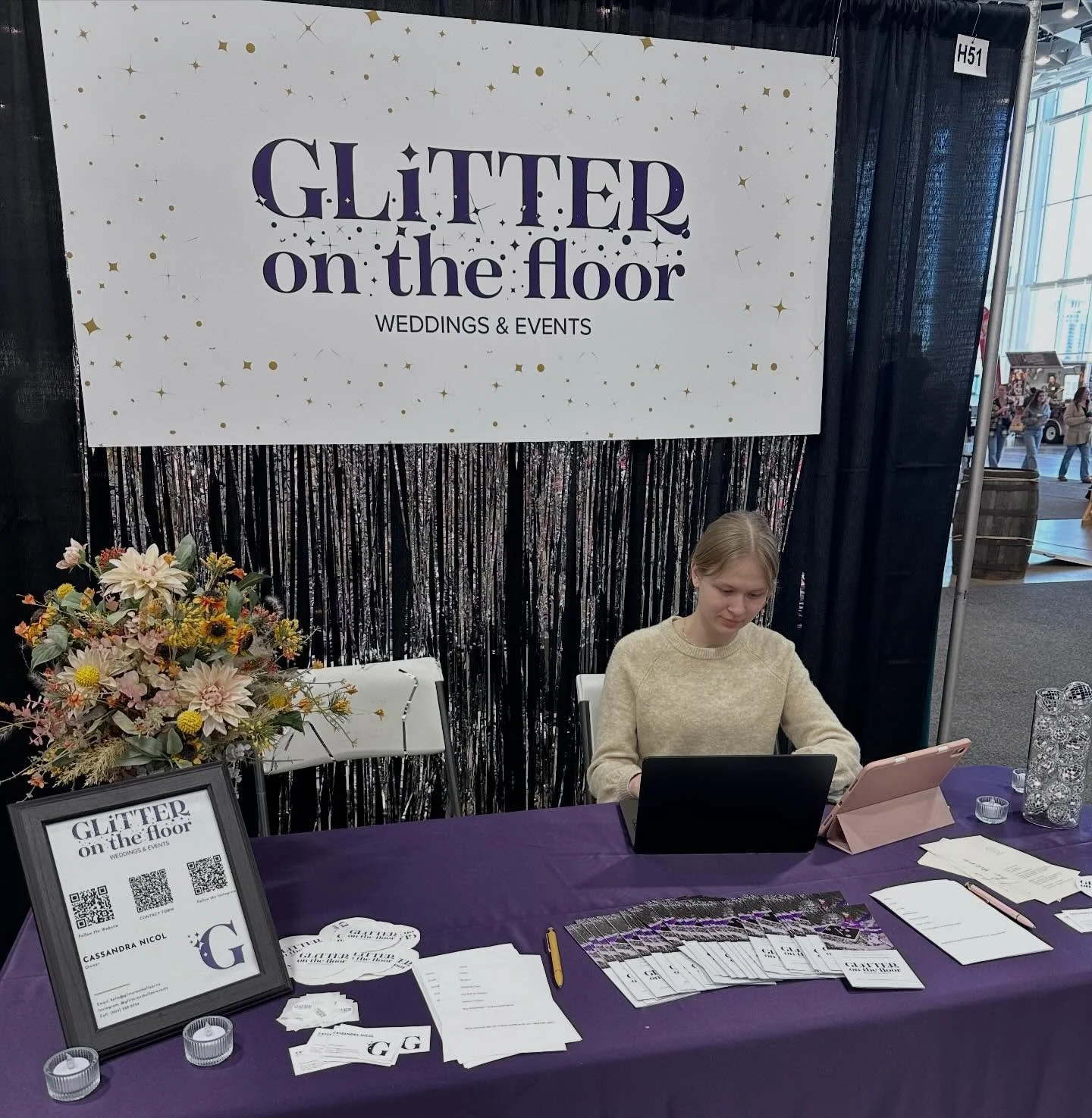 You will find us at booth H51 today at the @thewonderfulweddingshow planning a hypothetical wedding. Come stop by and say hi so we can be apart of planning yours.