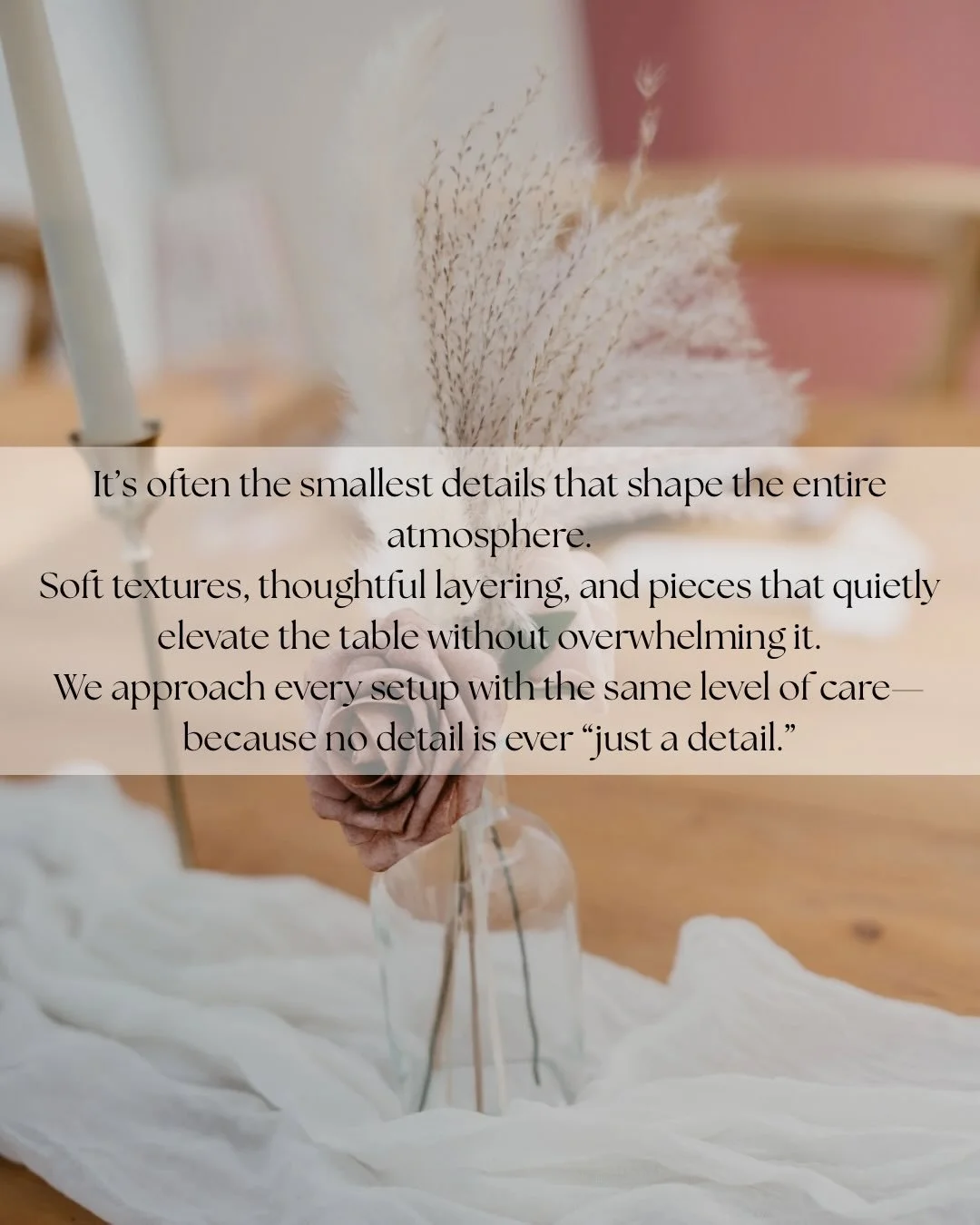 It&rsquo;s easy to overlook the details - until they&rsquo;re the very thing that shapes how your day feels.

The way a table is layered. How a space is set before anyone arrives. Where each piece is placed, and how it all comes together.

None of it