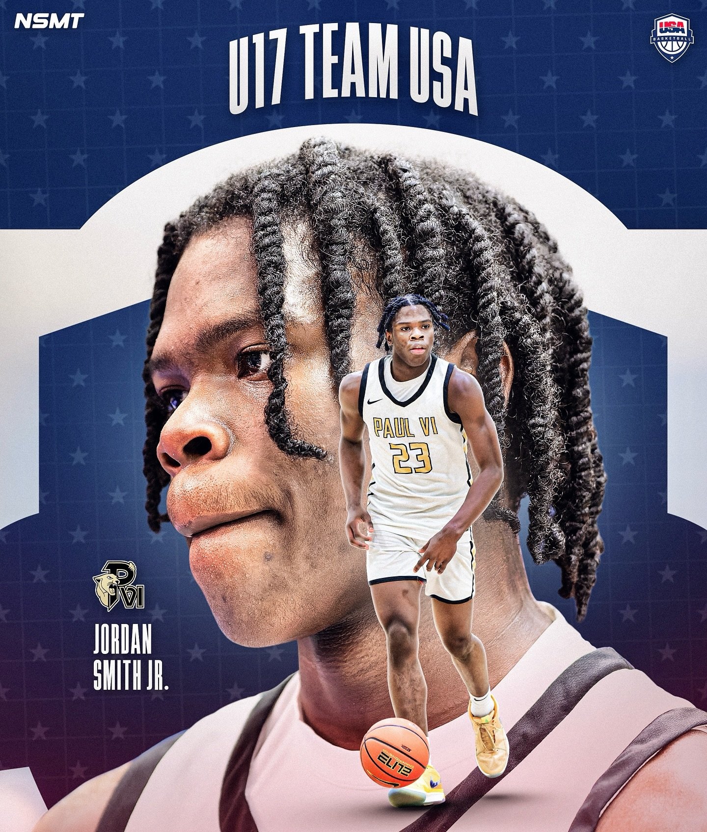 The DMV is UP!!

Join us in congratulating &lsquo;26 G Jordan Smith on making the 2024 USA U17 Men&rsquo;s National Team!! 

The team will play France in their opening game on June 29. 

🖼️ x @our_graphics_department 
📸 x Derrick Jerry @eyeswideope
