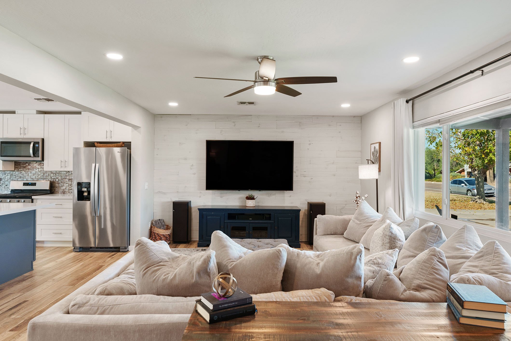 open concept living room