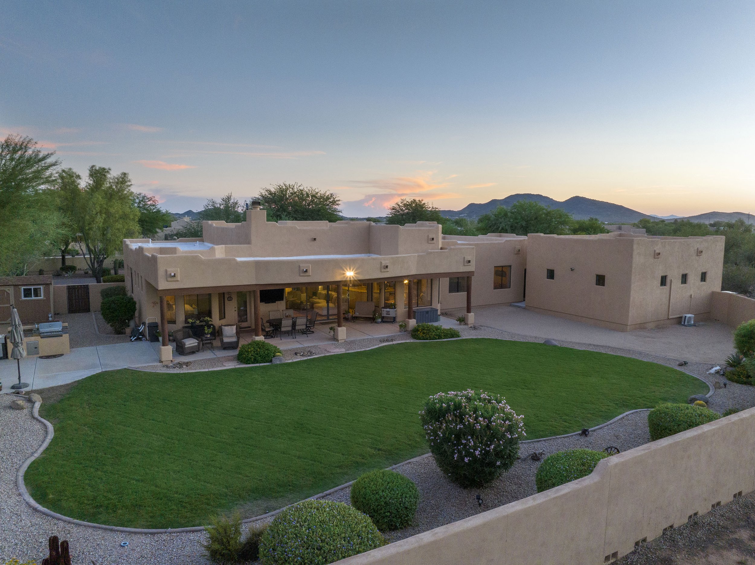 twilight drone arizona high desert phoenix north