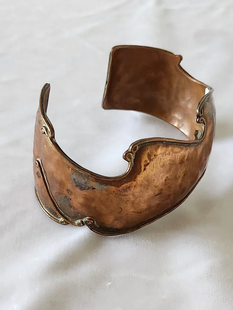 Brutalist Copper Artisan Bracelet 1.jpg