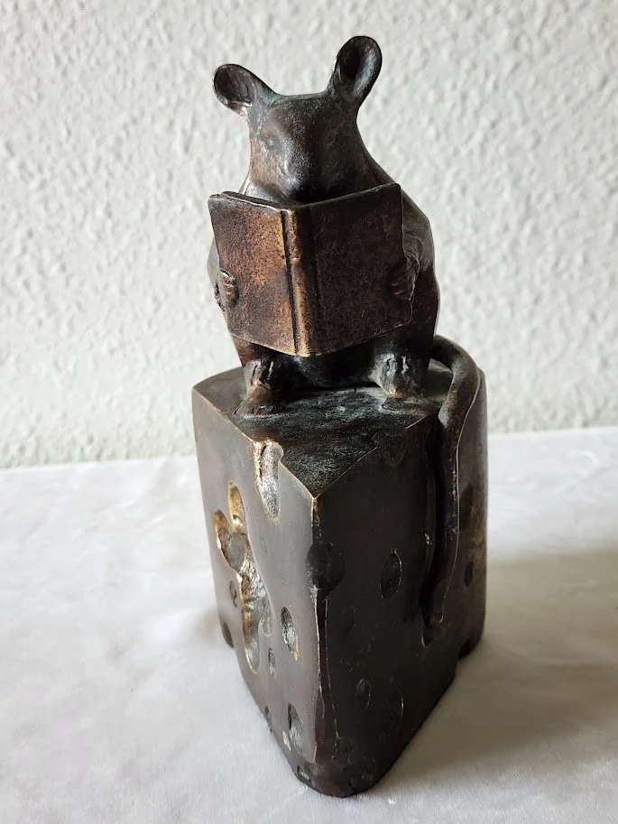Bronze Mouse Cheese Bookends 13.jpg