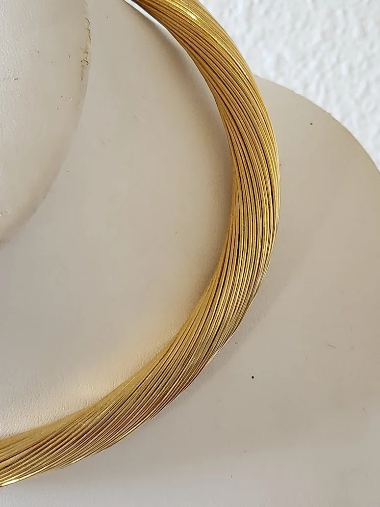 Gold Twisted Wire Torque Necklace 10.jpg