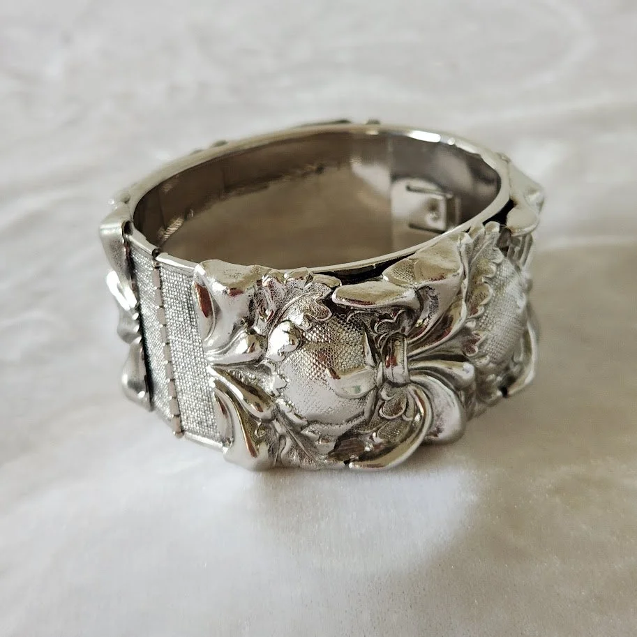Whiting Davis Silver Cuff Bracelet 6.jpg