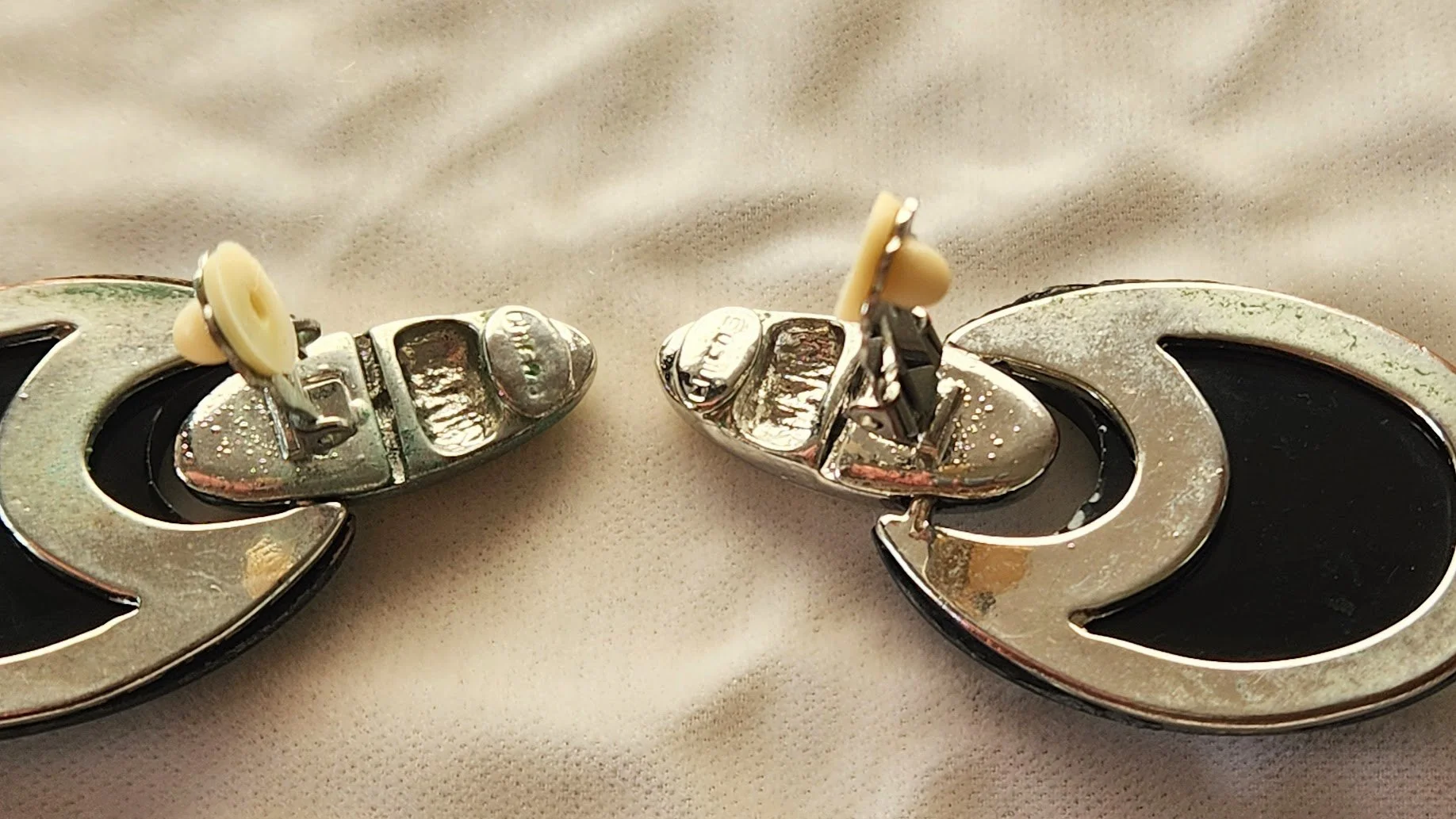 Ebony Ivory Doorknocker Earrings 4.jpg