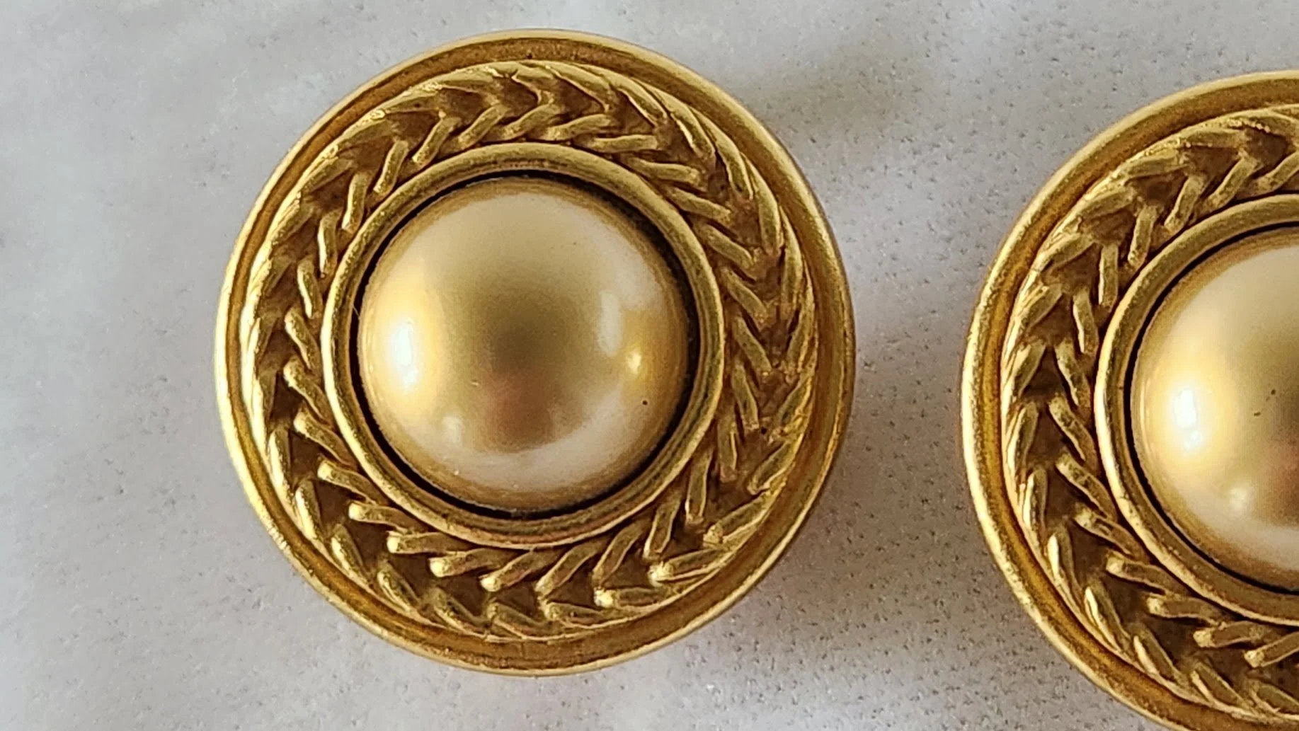 Carolee Gold Dome Earrings 4.jpg