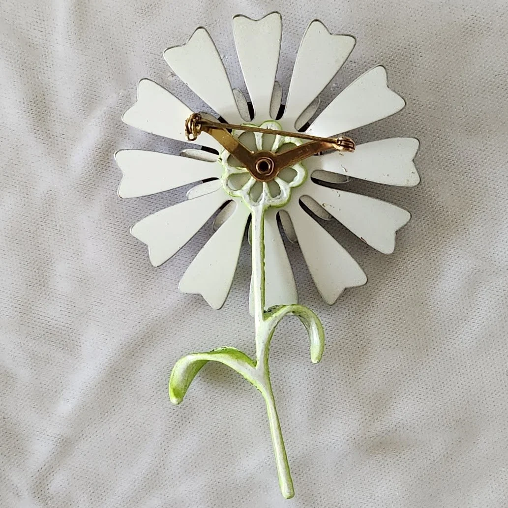 Gray Enamel Flower Power Brooch 5.jpg