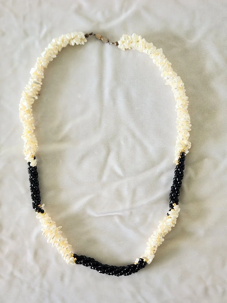 Freshwater Pearls & Black Beads Necklace 1.jpg