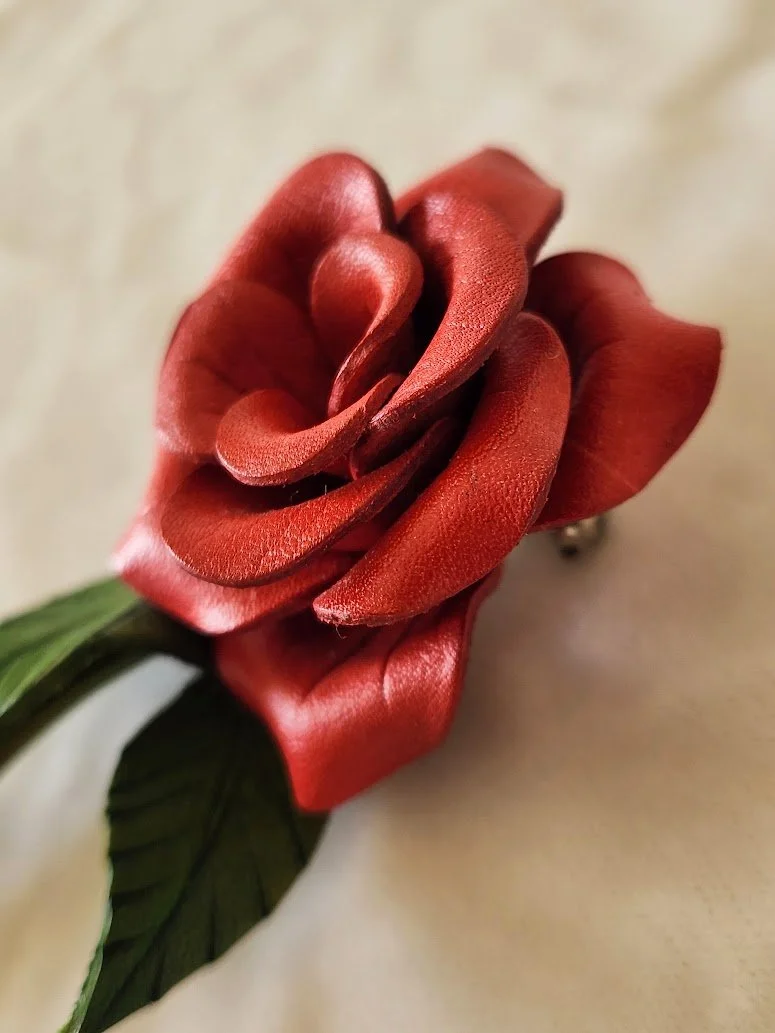 Leather Rose Brooch & Earrigs 4.jpg