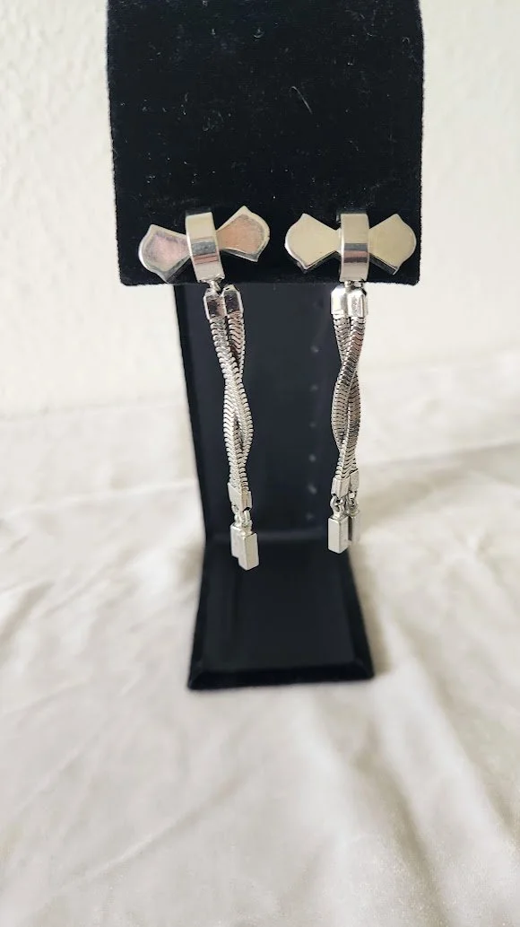 Silver Chain Shoulder Duster Earrings 4.jpg