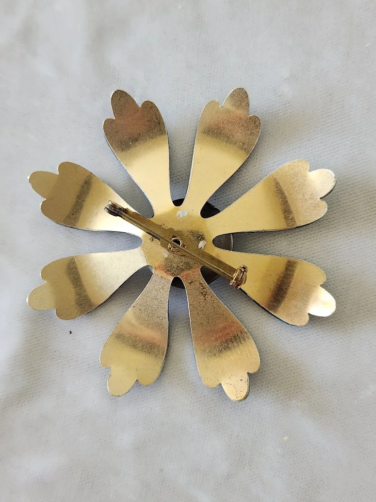 Blue White Flower Power Brooch 6.jpg