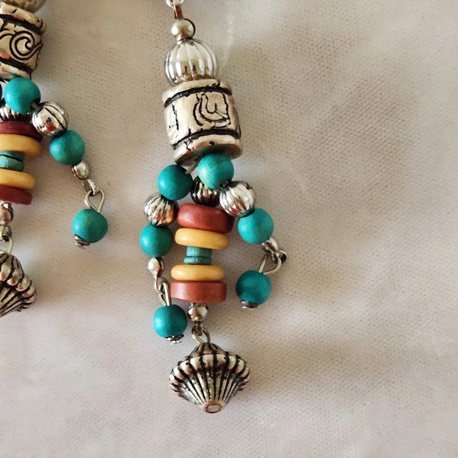 Turquoise Bead Shoulder Duster Earrings 12.jpg