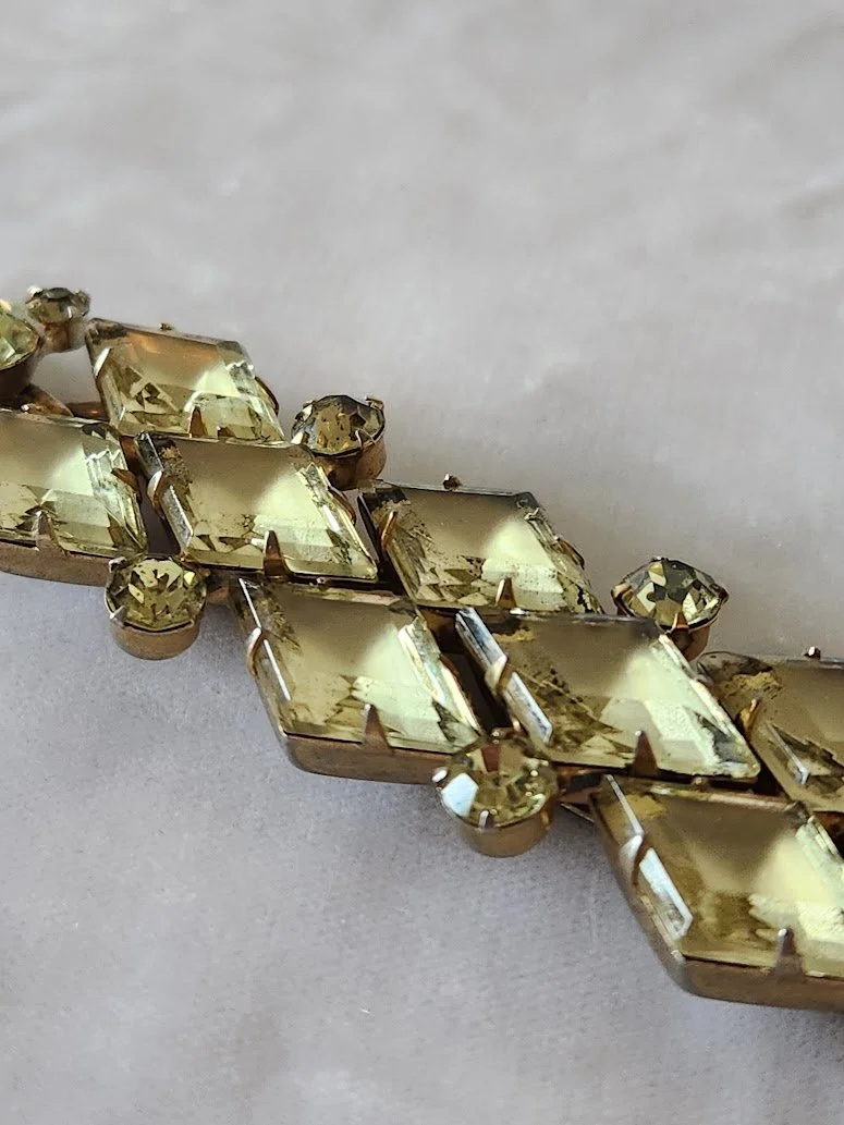 D&E Jonquil Frosted Yellow RS Bracelet 6.jpg