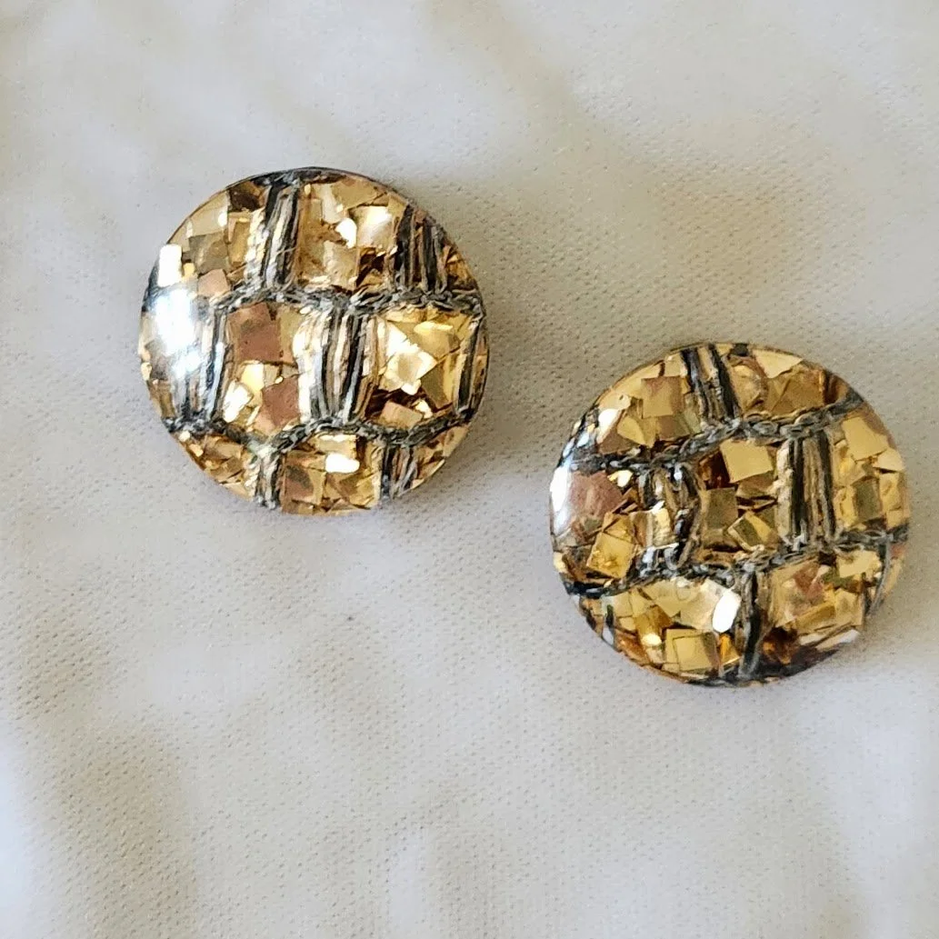 Gold Confetti Lucite Earrings 3.jpg