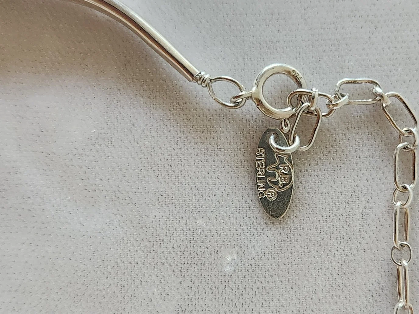 Running Bear Liquid Silver Necklace 6.jpg